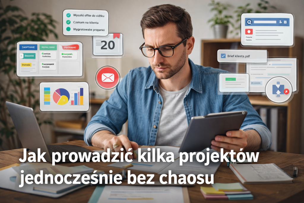 Jak prowadzić kilka projektów jednocześnie bez chaosu – organizacja pracy freelancera